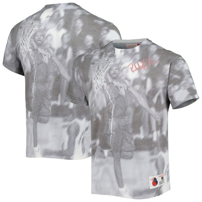 Rasheed Wallace Detroit Pistons Above The Rim T-Shirt sale - Heather Gray | Mitchell & Ness outlet