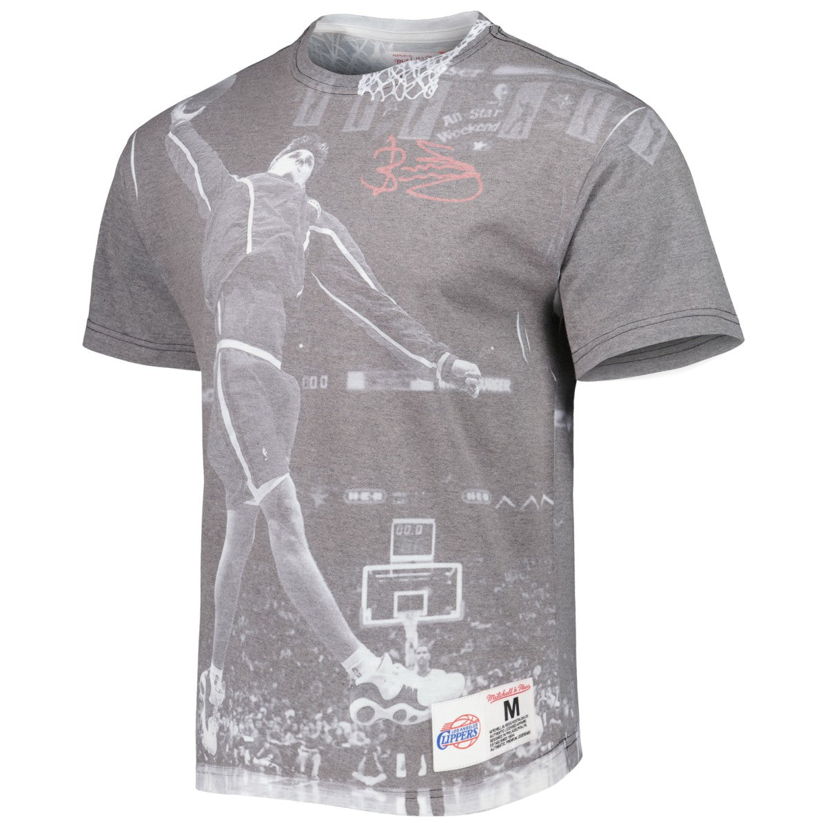Brent Barry LA Clippers Above The Rim T-Shirt - Heather Gray | Mitchell & Ness discount