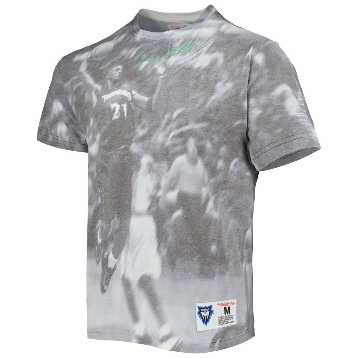 Kevin Garnett Minnesota Timberwolves Above The Rim T-Shirt - Heather Gray | Mitchell & Ness for sale