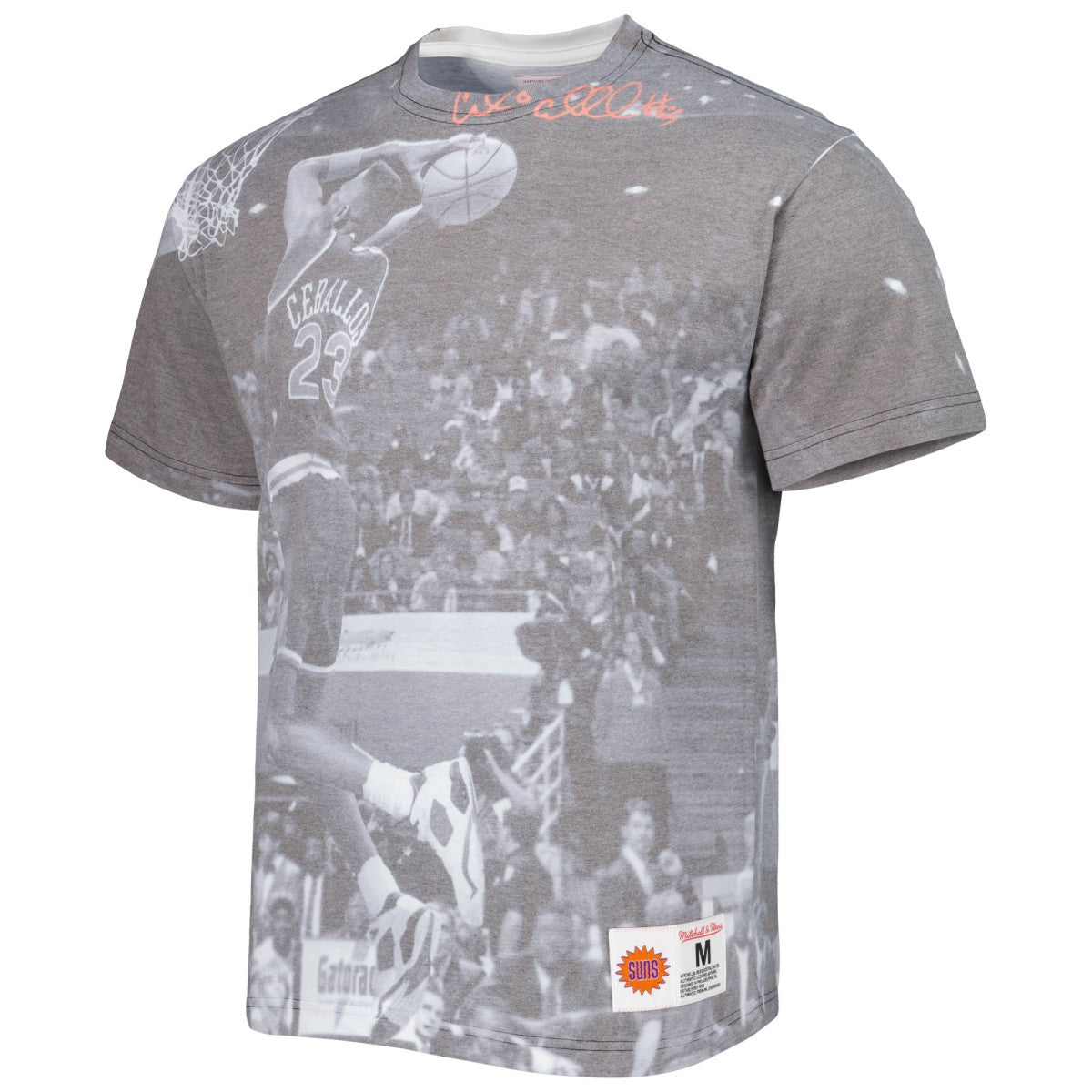 Cedric Ceballos Phoenix Suns Above The Rim T-Shirt - Heather Gray | Mitchell & Ness online