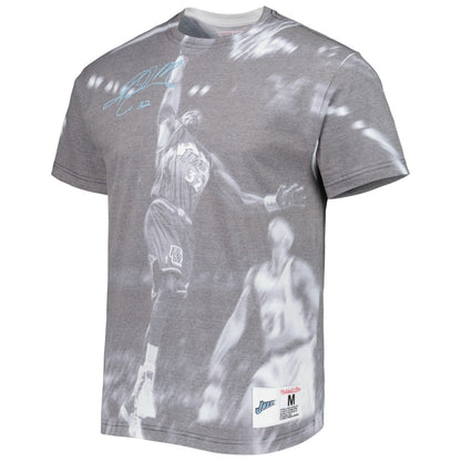 Karl Malone Utah Jazz Above The Rim T-Shirt - Heather Gray | Mitchell & Ness online