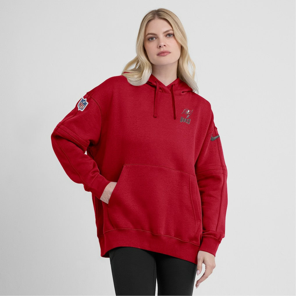 Tampa Bay Buccaneers Women's 2023 Sideline Club Fleece Pullover Hoodie - Red | Nike discount
