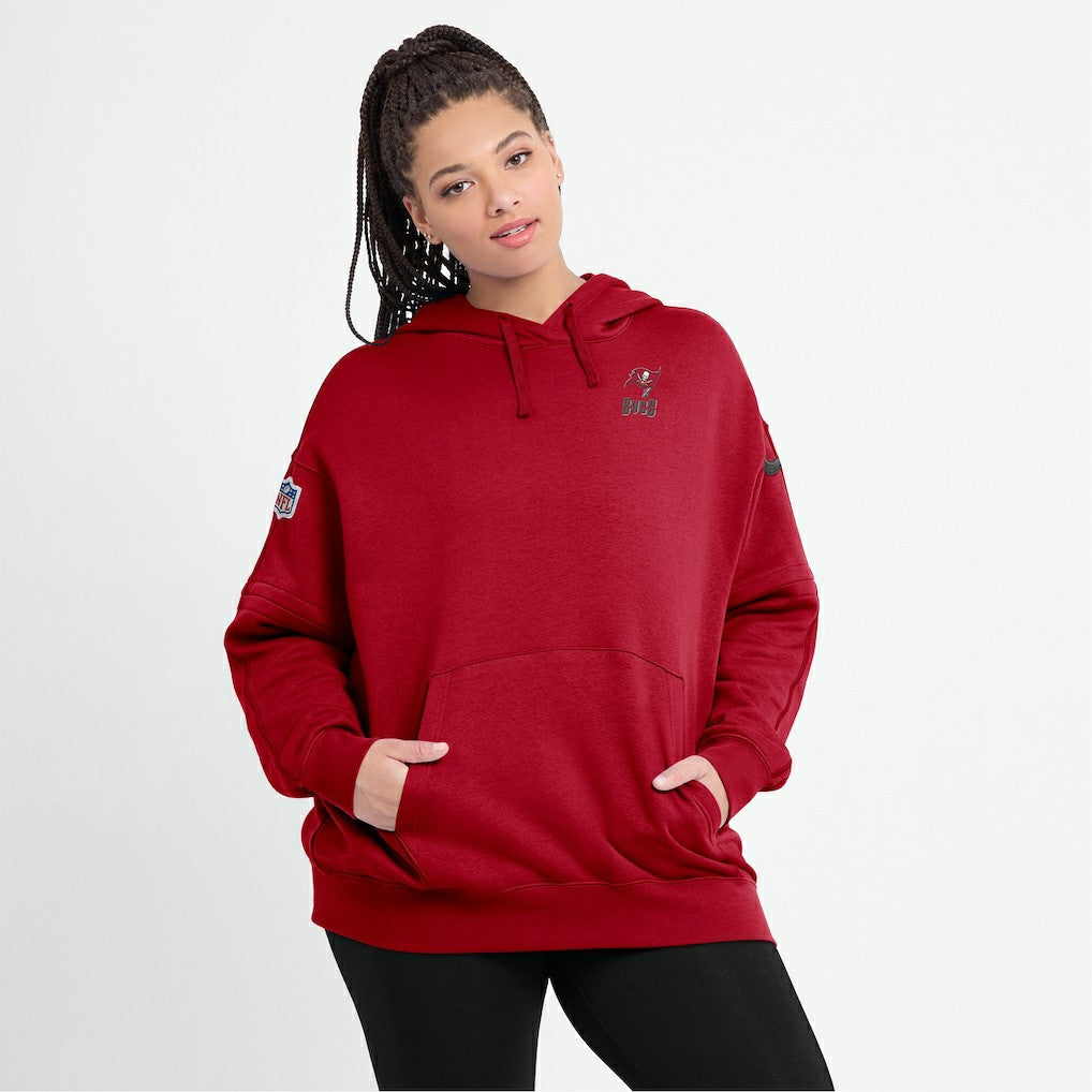 Tampa Bay Buccaneers Women's 2023 Sideline Club Fleece Pullover Hoodie - Red | Nike discount