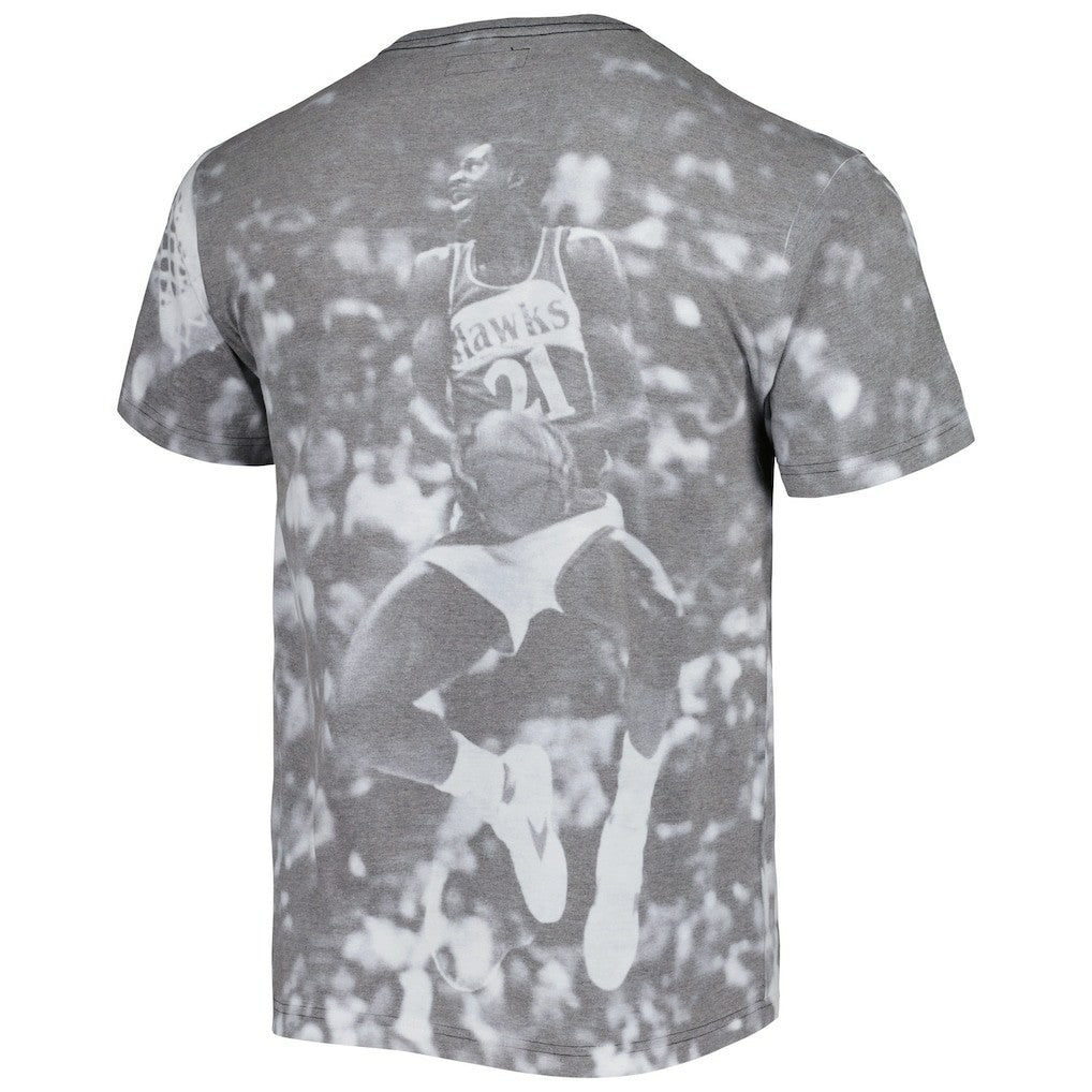 Dominique Wilkins Atlanta Hawks Above The Rim T-Shirt - Heather Gray | Mitchell & Ness sale