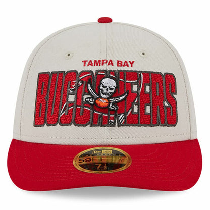Tampa Bay Buccaneers New Era 2023 NFL Draft Low Profile 59FIFTY Fitted Hat - Stone/Red cheap