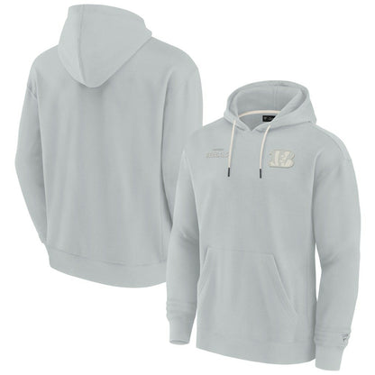 Cincinnati Bengals Unisex Elements Super Soft Fleece Pullover Hoodie - Gray for sale