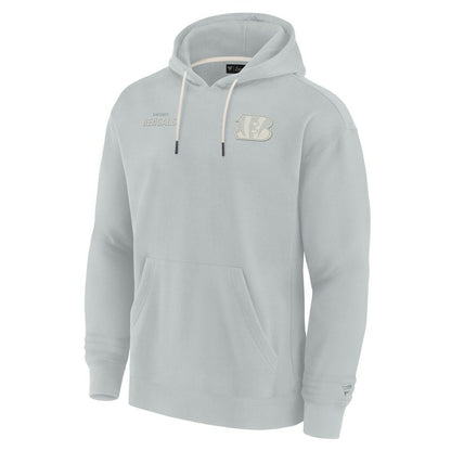 Cincinnati Bengals Unisex Elements Super Soft Fleece Pullover Hoodie - Gray for sale