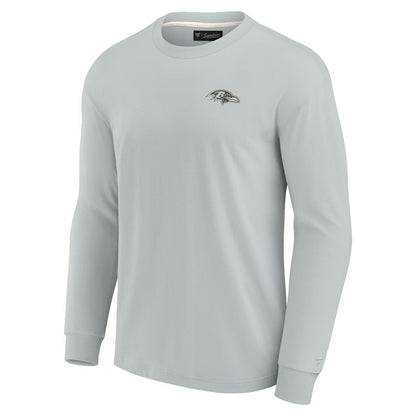 Baltimore Ravens Unisex Elements Super Soft Long Sleeve T-Shirt - Gray cheap