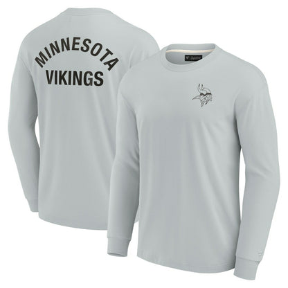 Minnesota Vikings Unisex Elements Super Soft Long Sleeve T-Shirt - Gray sale