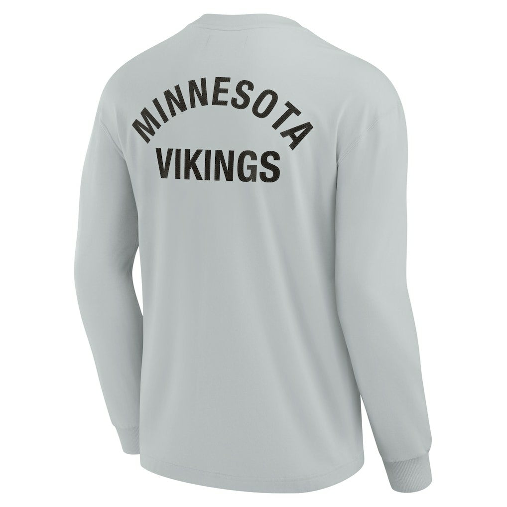 Minnesota Vikings Unisex Elements Super Soft Long Sleeve T-Shirt - Gray sale
