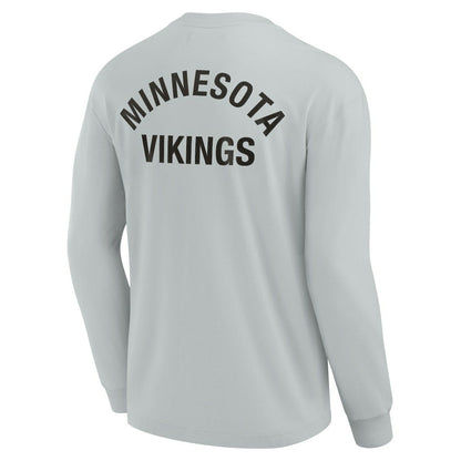 Minnesota Vikings Unisex Elements Super Soft Long Sleeve T-Shirt - Gray sale