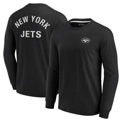 New York Jets Unisex Elements Super Soft Long Sleeve T-Shirt - Black sale
