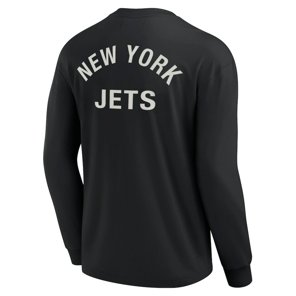 New York Jets Unisex Elements Super Soft Long Sleeve T-Shirt - Black sale
