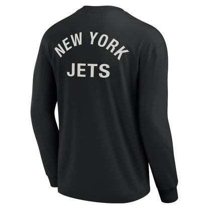 New York Jets Unisex Elements Super Soft Long Sleeve T-Shirt - Black sale