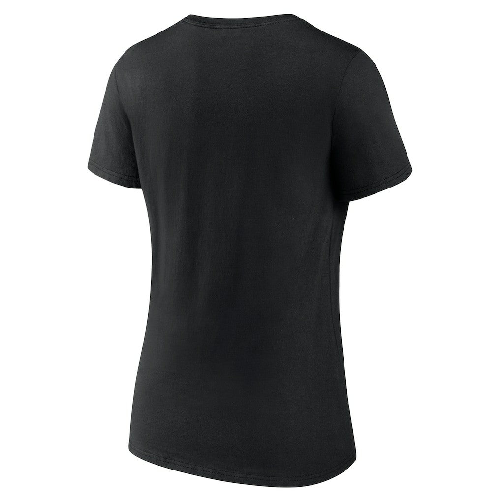 Carolina Panthers Women's Primary Play V-Neck T-Shirt - Black for sale