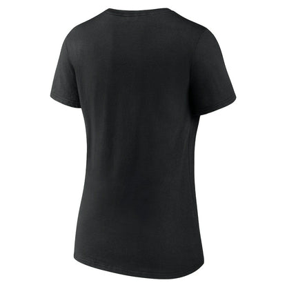 Carolina Panthers Women's Primary Play V-Neck T-Shirt - Black for sale