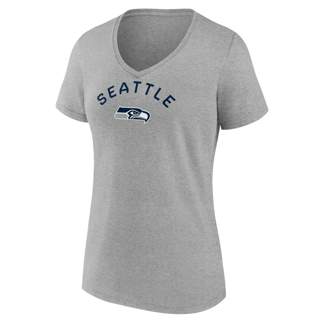 Seattle Seahawks Women's Team Arc V-Neck T-Shirt - Heather Gray online