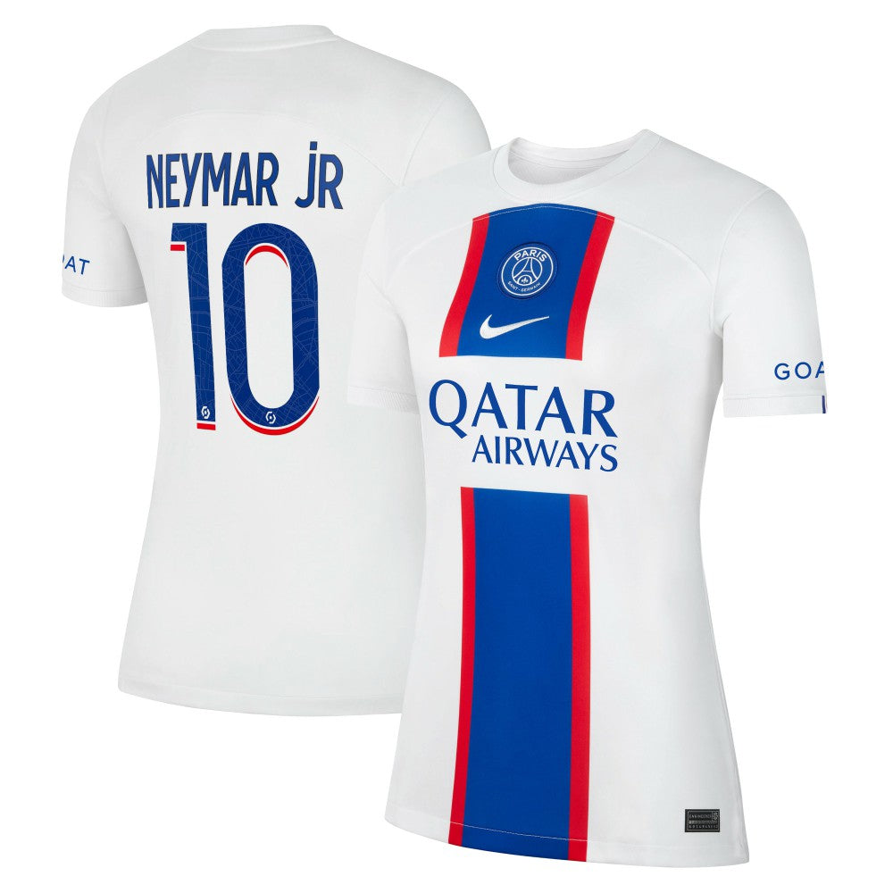 Neymar Jr. Paris Saint-Germain Women's 2022/23 Third Breathe Stadium Replica Player Jersey - White | Nike on sale