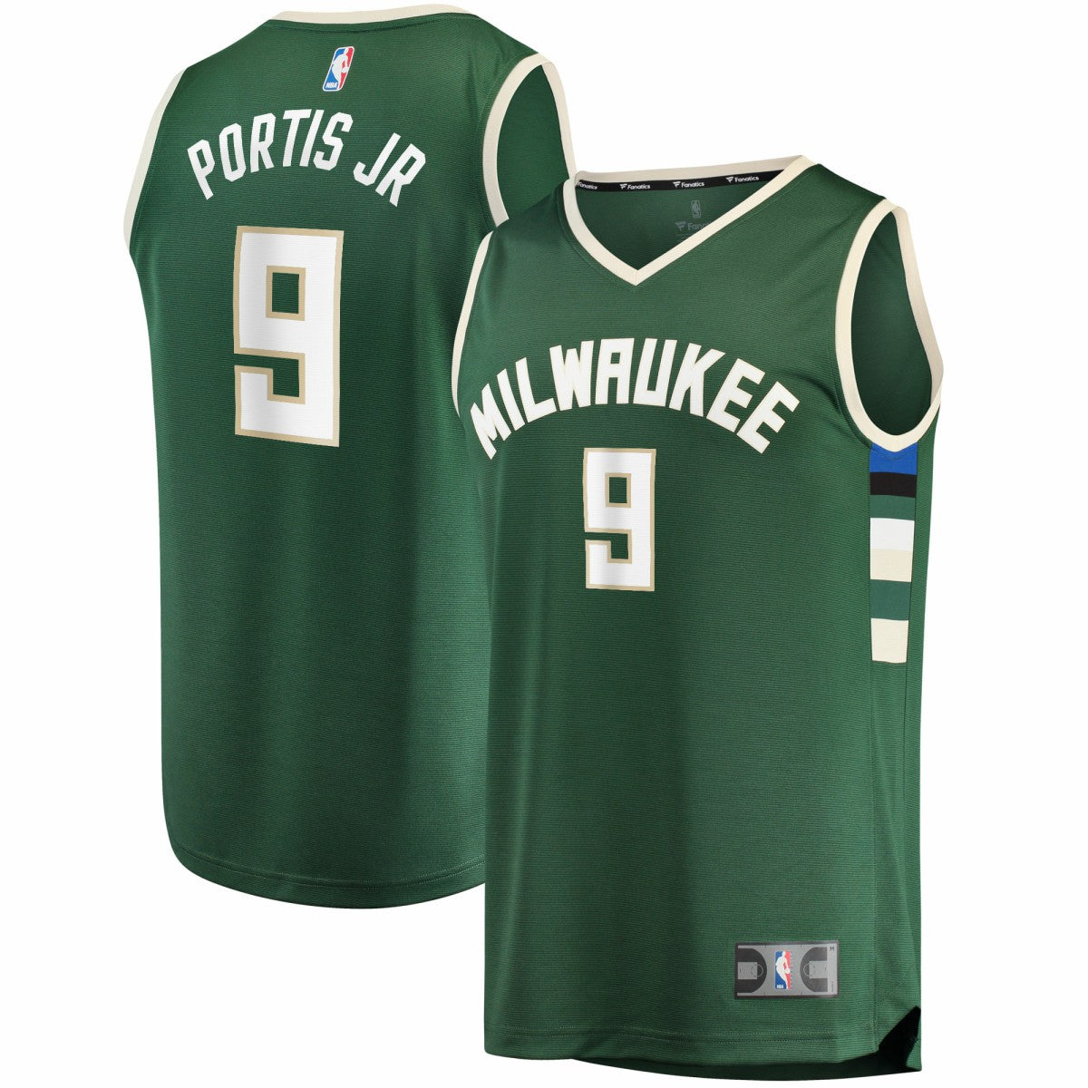 Bobby Portis Milwaukee Bucks Fast Break Replica Jersey - Icon Edition - Green | Fanatics shop