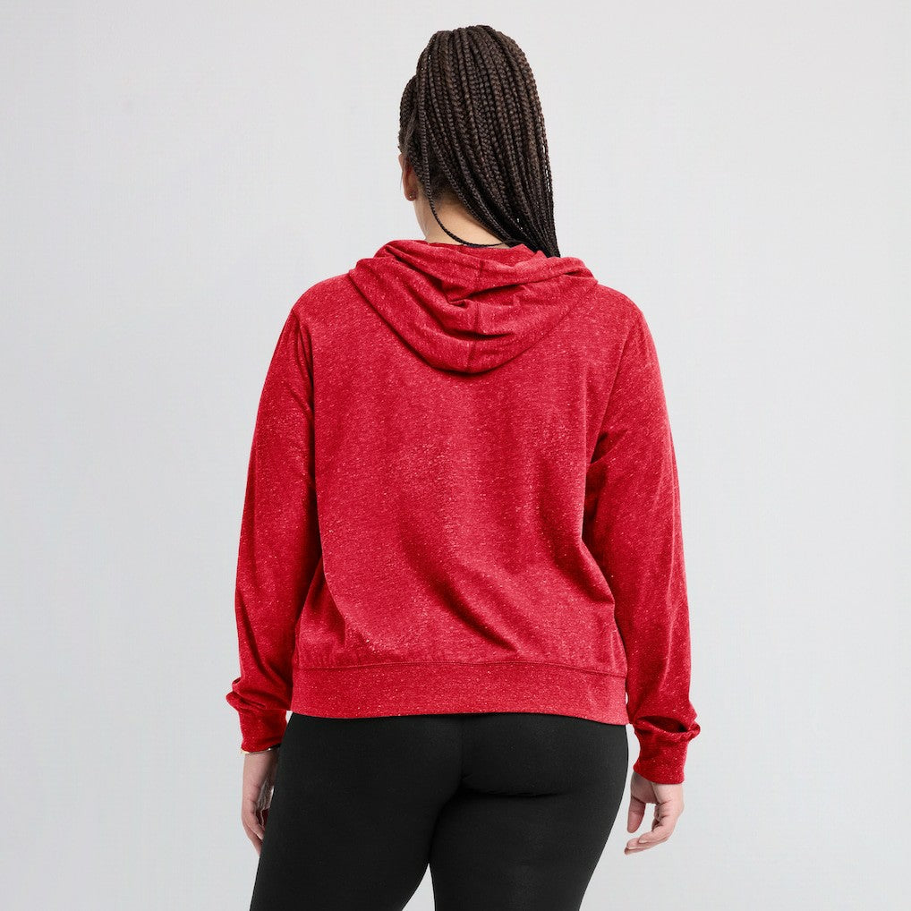 San Francisco 49ers Women's Rewind Gym Vintage Lightweight Pullover Hoodie - Scarlet | Nike discount