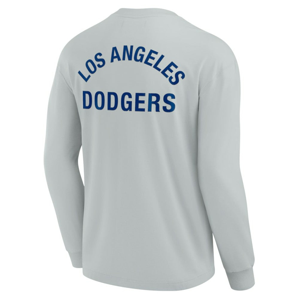 Los Angeles Dodgers Unisex Elements Super Soft Long Sleeve T-Shirt - Gray