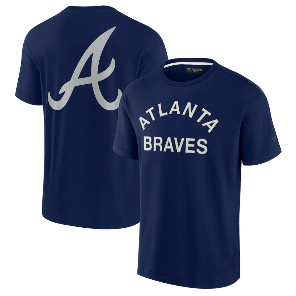 Atlanta Braves Unisex Elements Super Soft Short Sleeve T-Shirt - Navy