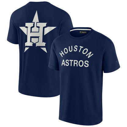 Houston Astros Unisex Elements Super Soft Short Sleeve T-Shirt - Navy