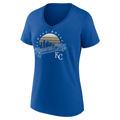 Kansas City Royals Women's One Champion V-Neck T-Shirt - Royal