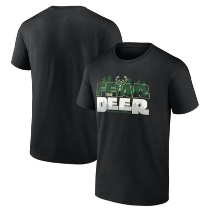 Milwaukee Bucks Core Hometown Launch T-Shirt - Black on sale