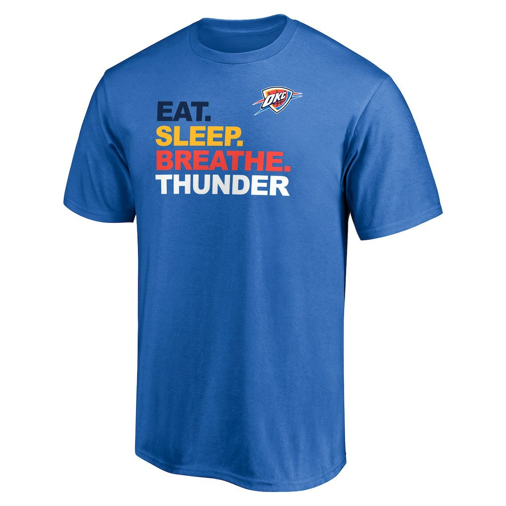 Oklahoma City Thunder Push Ahead T-Shirt - Blue for sale