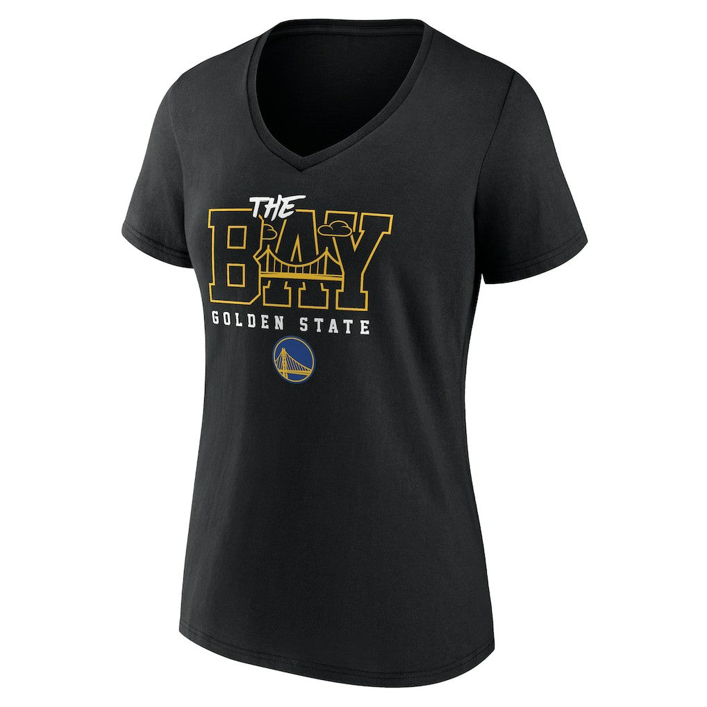 Golden State Warriors Women's Core Hometown Launch V-Neck T-Shirt sale - Black outlet