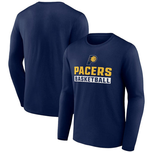 Indiana Pacers Let's Go Long Sleeve T-Shirt - Navy discount