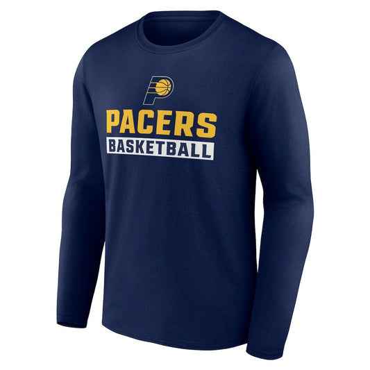 Indiana Pacers Let's Go Long Sleeve T-Shirt - Navy discount