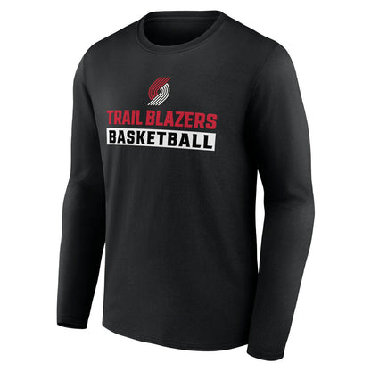 Portland Trail Blazers Let's Go Long Sleeve T-Shirt - Black shop