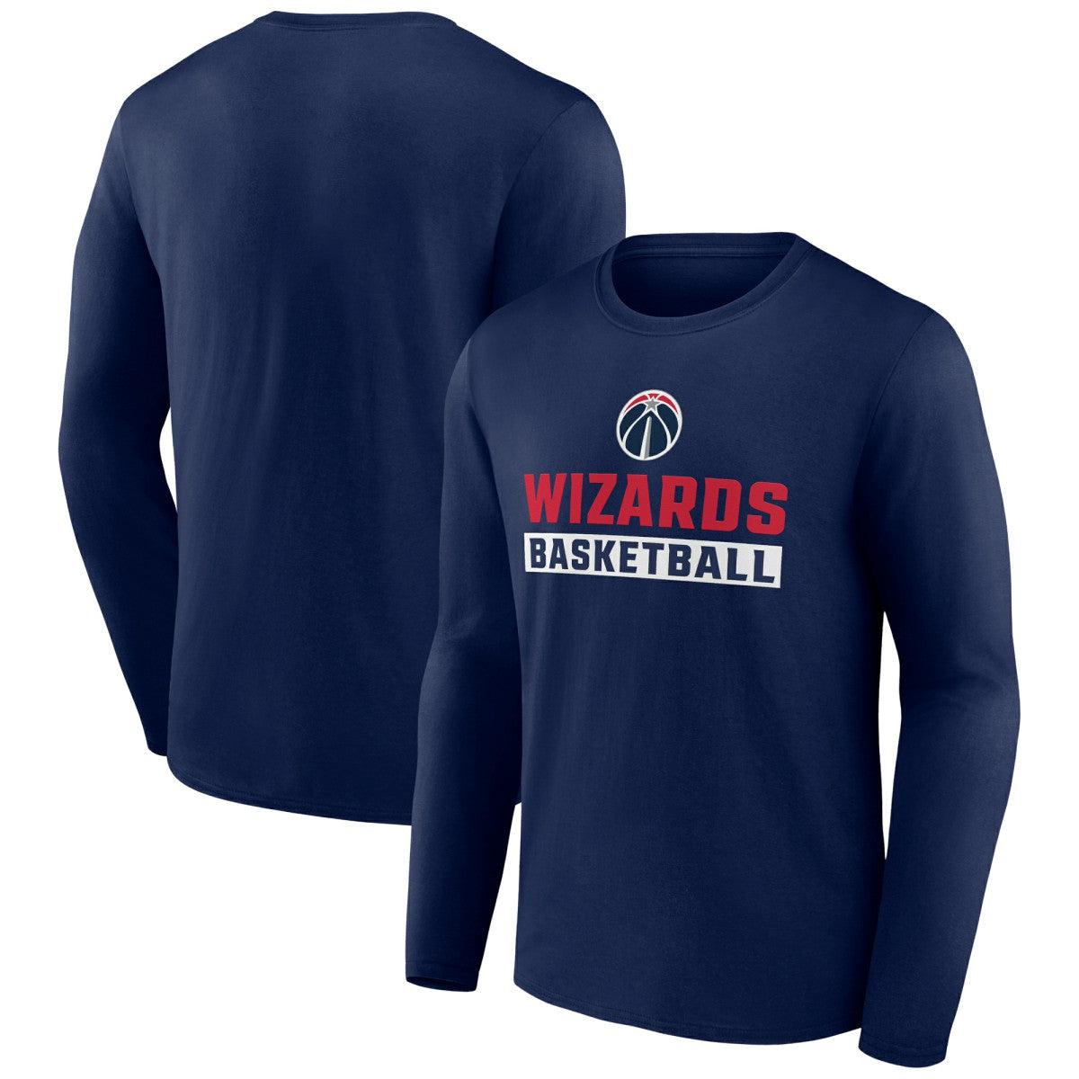 Washington Wizards Let's Go Long Sleeve T-Shirt - Navy online
