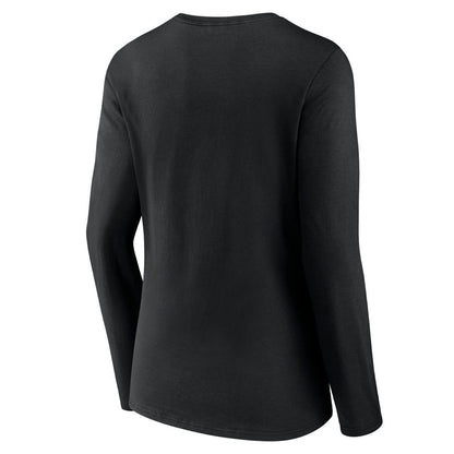 Miami Heat Women's Tumble V-Neck Long Sleeve T-Shirt - Black sale