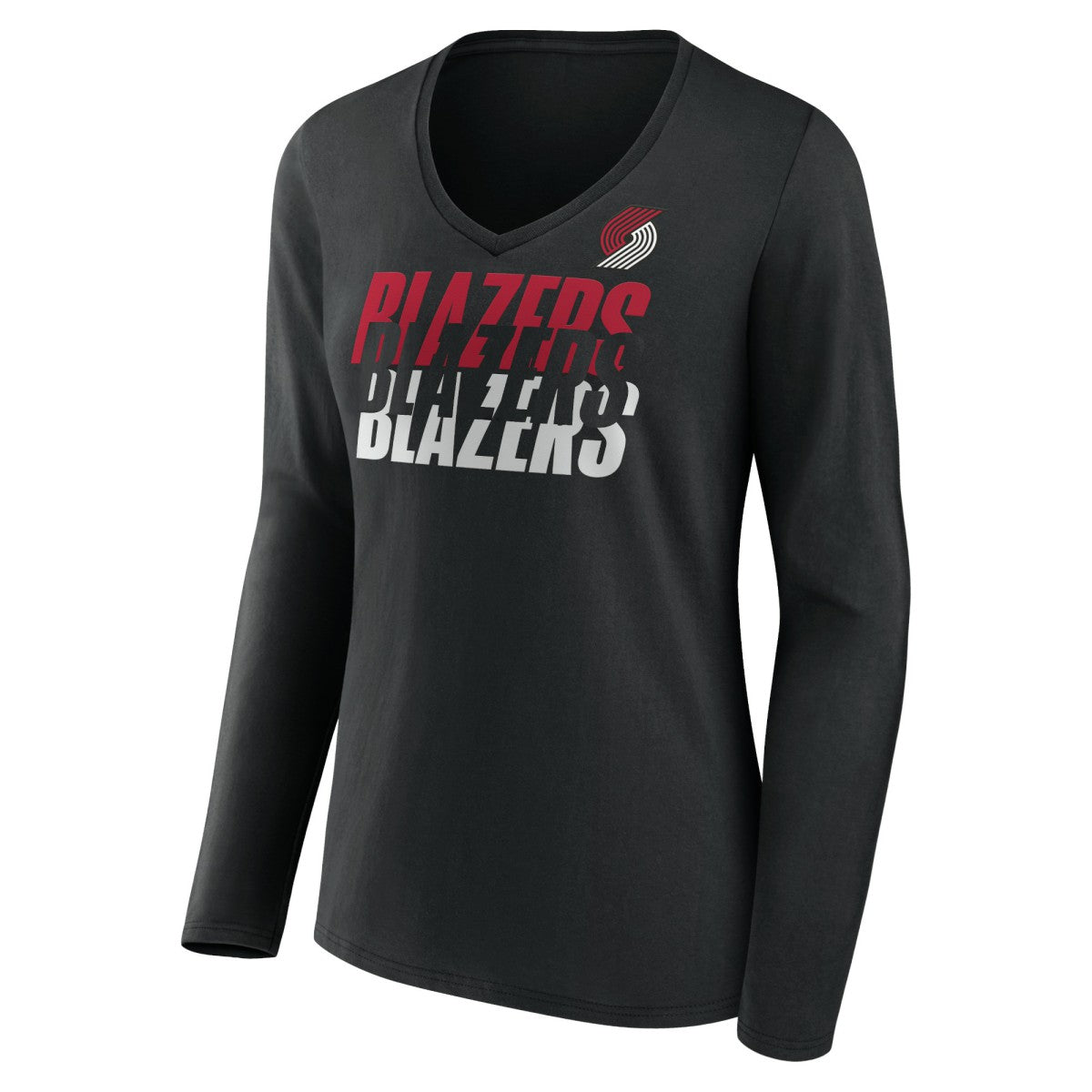 San Antonio Spurs Women's Tumble V-Neck Long Sleeve T-Shirt - Black shop