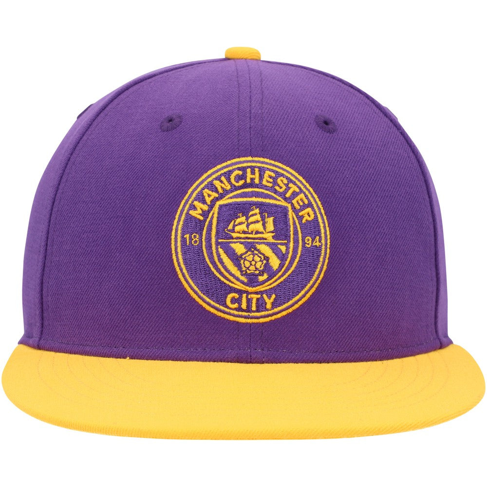 Manchester City America's Game Fitted Hat - Purple/Yellow outlet
