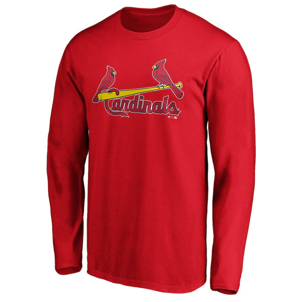 St. Louis Cardinals Official Team Wordmark Long Sleeve T-Shirt - Red