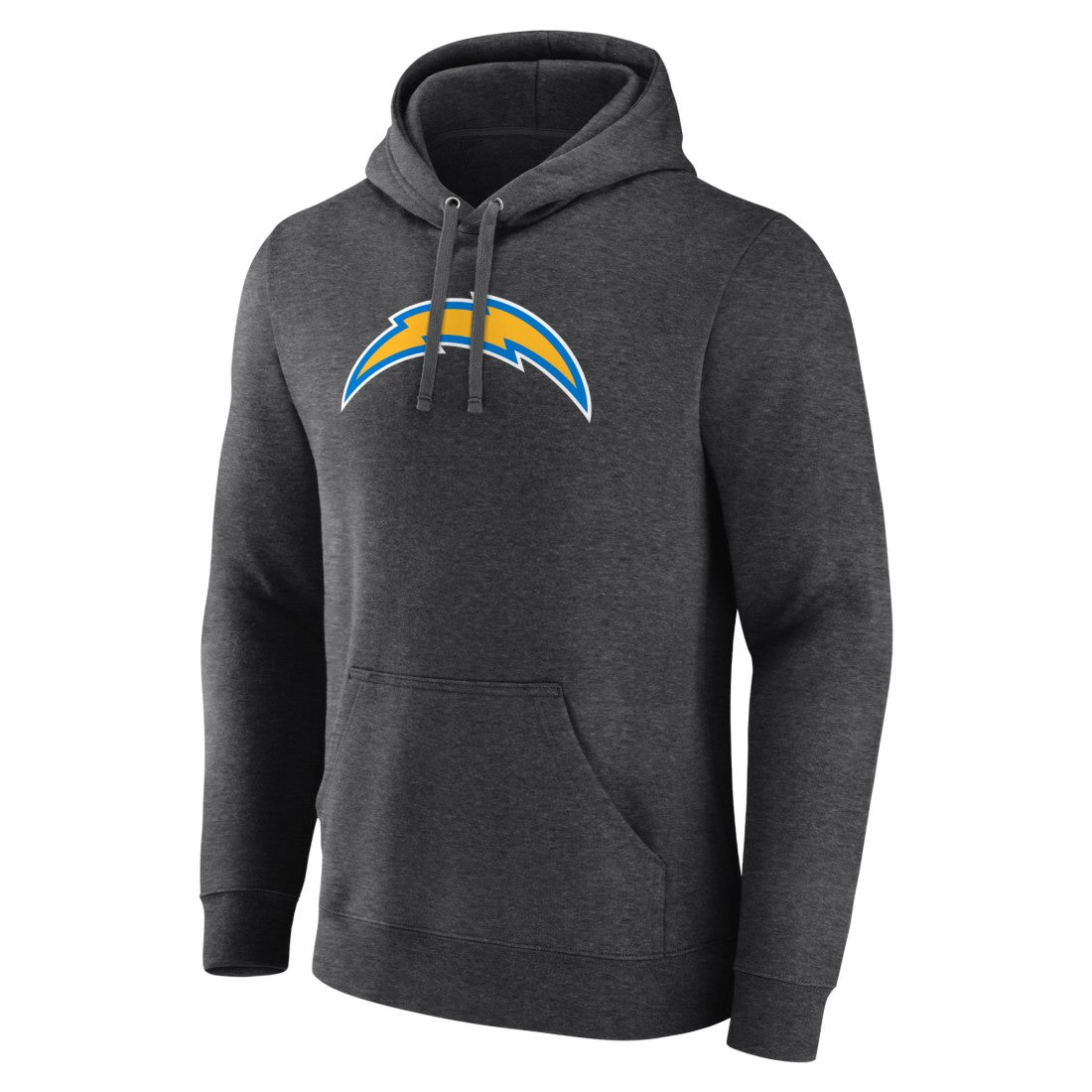Los Angeles Chargers Primary Team Logo Fitted Pullover Hoodie - Charcoal sale