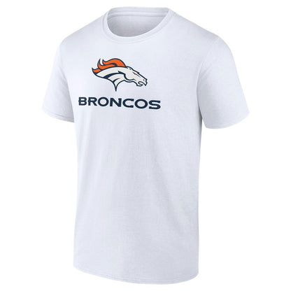 Denver Broncos Logo Team Lockup T-Shirt - White online