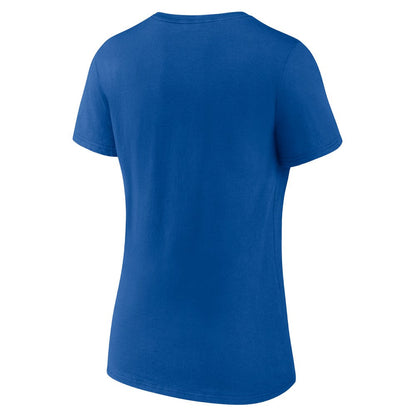Kansas City Royals Women's Heart and Soul V-Neck T-Shirt - Royal