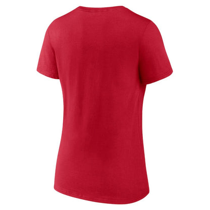 Arizona Diamondbacks Women's Official Logo V-Neck T-Shirt - Red