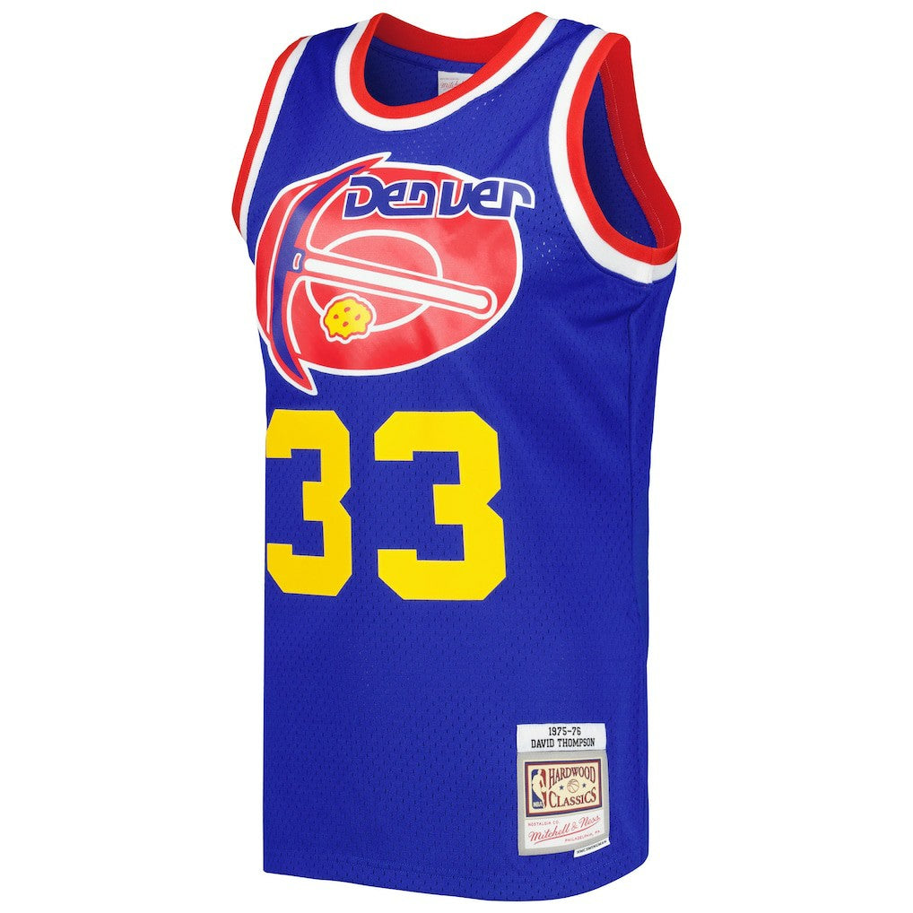 David Thompson Denver Nuggets Hardwood Classics 1975/76 Swingman Jersey sale - Royal | Mitchell & Ness cheap