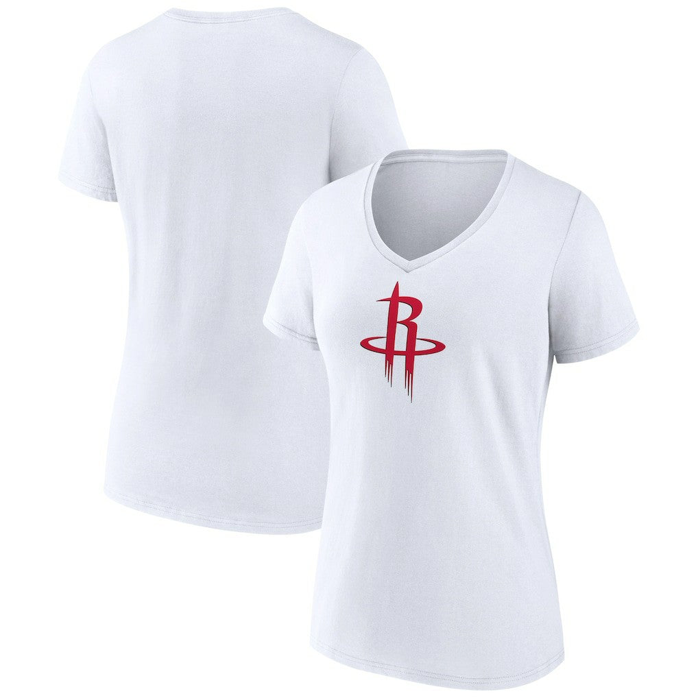 Houston Rockets Women's Logo V-Neck T-Shirt - White shop
