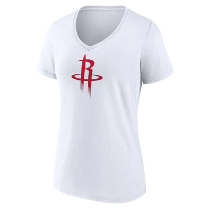 Houston Rockets Women's Logo V-Neck T-Shirt - White shop