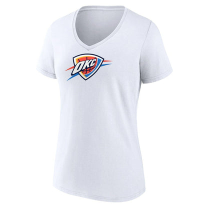 Oklahoma City Thunder Women's Logo V-Neck T-Shirt - White online