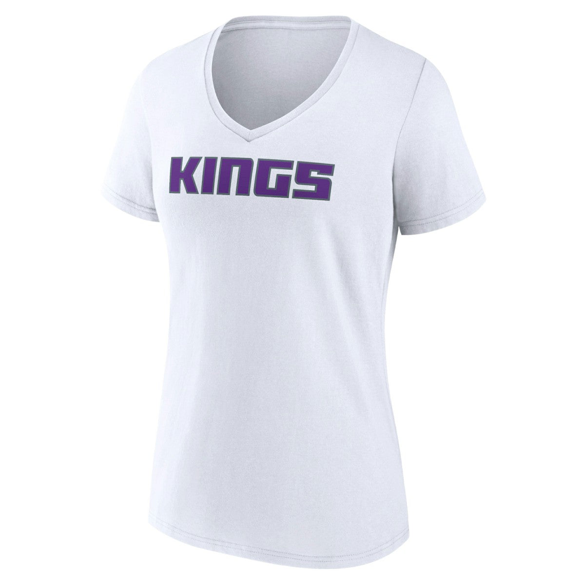 Sacramento Kings Women's Wordmark V-Neck T-Shirt - White online