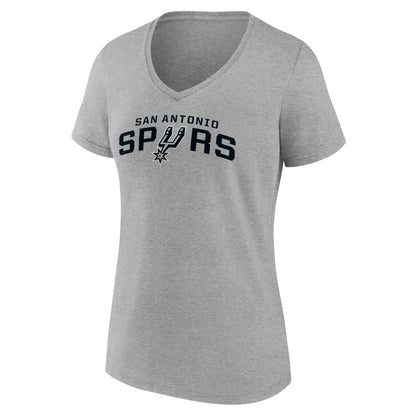 San Antonio Spurs Women's Wordmark V-Neck T-Shirt - Gray sale
