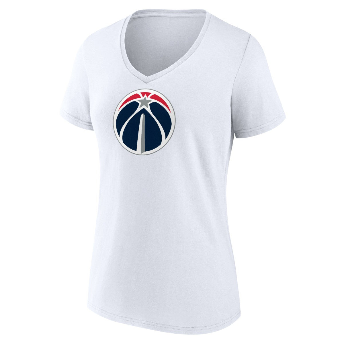 Washington Wizards Women's Primary Logo V-Neck T-Shirt - White sale